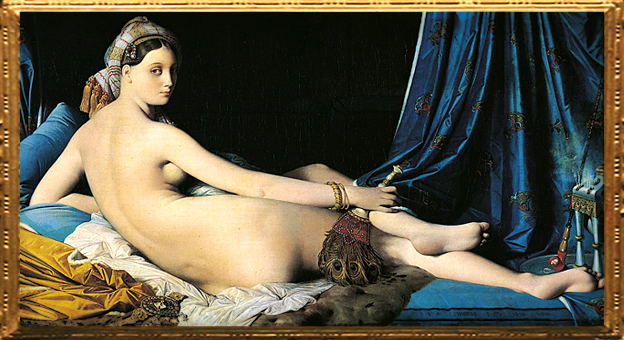 D'après La Grande Odalisque, Jean-Auguste-Dominique Ingres, 1814, XIXe siècle. (Marsailly/Blogostelle)