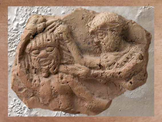 D'après Humbaba, gardien de la forêt de Cèdres, tué par Gilgamesh, 2000-1800 avjc.(Marsailly/Blogostelle.)