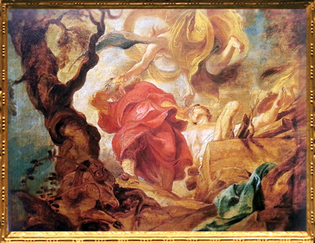D'après Le Sacrifice d'Isaac, Pierre-Paul Rubens, 1620 apjc, Anvers, Flandre, Pays-Bas, XVIIe siècle apjc. (Marsailly/Blogostelle)
