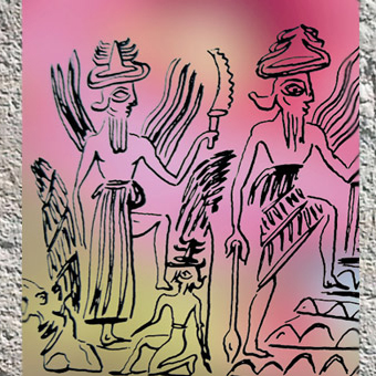 D'après le panthéon d'akkad, sommaire Histoire du Sacré. (Marsailly/Blogostelle)