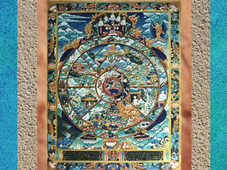 D'après une image de la Roue de la Vie : une existence et un monde dévorants... art du Népal. (Marsailly/Blogostelle)