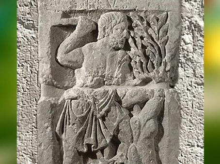 D'après le dieu gaulois Esus, Pilier des Nautes, Ier siècle apjc, Lutèce, Paris, Gaule Romaine. (Marsailly/Blogostelle)