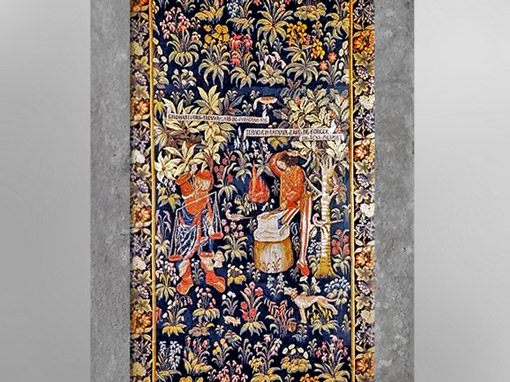 D’après Tubalcaïn et Giohargus, L'Art de forger et de peser, tapisserie, laine, premier quart du XVIe siècle, Pays-Bas du Sud. (Marsailly/Blogostelle)