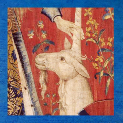 D'après Le Toucher, détail, tapisserie de La Dame à la Licorne, vers 1500, art médiéval. (Marsailly/Blogostelle)