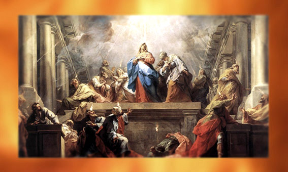D'après La Pentecôte, de Jean Restout, XVIIIe siècle, art classique Français. (Marsailly/Blogostelle)