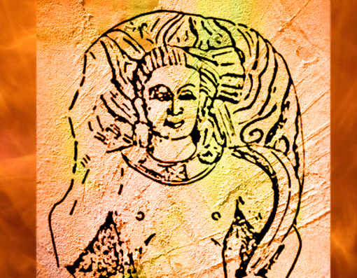 D'après le dieu védique du Feu, Agni, Mathurâ, Ier-IIe siècle apjc, Uttar Pradesh, Inde ancienne. (Marsailly/Blogostelle)