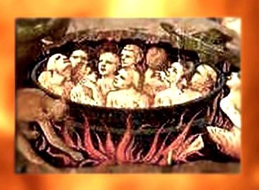 D'après le feu de l'Enfer, détail du Jugement Dernier, Fra Angelico, XVe siècle, Renaissance italienne. (Marsailly/Blogostelle)