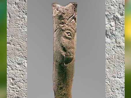D'après un bâton, bison gravé, Isturitz, magdalénien, 18000-10000 avjc, Pyrénées, France, paléolithique supérieur. (Marsailly/Blogostelle)