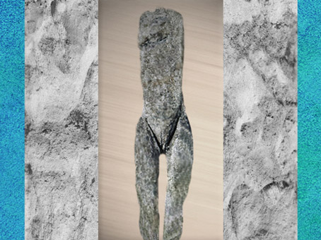 D'après une Vénus Impudique, ivoire de mammouth, Laugerie-Basse, Dordogne, magdalénien, style naturaliste, France, paléolithique. (Marsailly/Blogostelle)