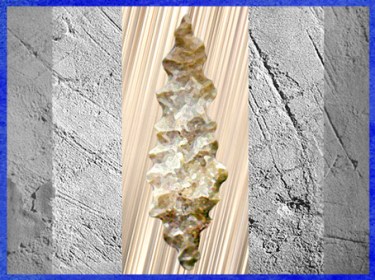 D'après une pointe denticulée, dite feuille de laurier, silex taillé, vers 20 000-18 000 avjc, solutréen, paléolithique supérieur. (Marsailly/Blogostelle)