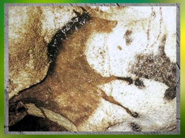 D'après un cheval renversé, grottes de Lascaux, Dordogne, France, Magdalénien, paléolithique supérieur. (Marsailly/Blogostelle)