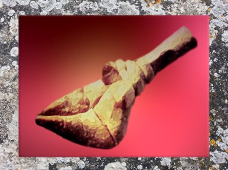 D’après une statuette féminine, terre cuite, Mehrgarh, vers 3500 avjc, Vallée de l'Indus, Pakistan actuel, période Néolithique, Inde ancienne. (Marsailly/Blogostelle)