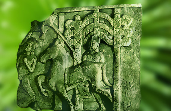 D'après la scène du Grand Départ, Siddhârtha quitte le palais familial, Ier siècle avjc, stûpa d'Amaravatî, Inde ancienne. (Marsailly/Blogostelle)