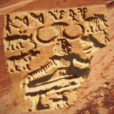D'après l'empreinte du sceau au Yogi de Mohenjo-Daro, entre 2300 et 1800 avjc, civilisation de l'Indus. (Marsailly/Blogostelle)