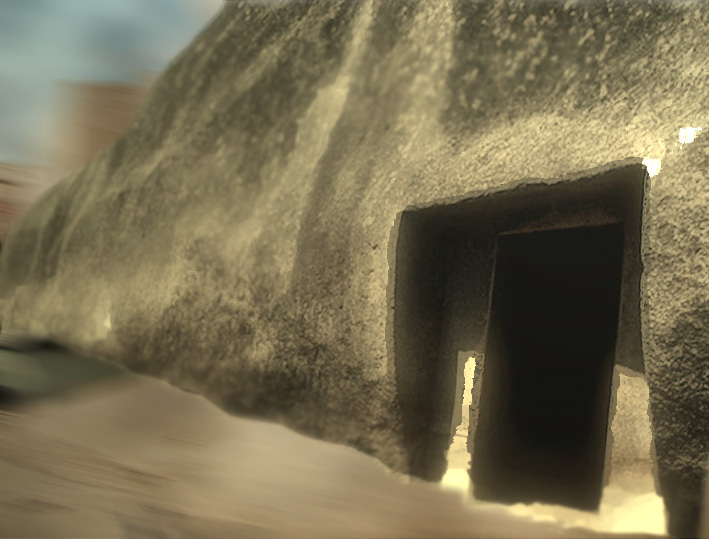 D'après l'entrée de la caverne la Sudama, mont Barâbar, Nord, époque Maurya, Inde ancienne. (Marsailly/Blogostelle)