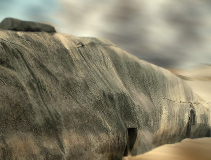 D'après les cavernes du mont Barâbar, les entrées de la Sudama et de Lomas Rishi, vers IIIe siècle avjc, Bihar, Nord, époque Maurya, Inde ancienne. (Marsailly/Blogostelle)