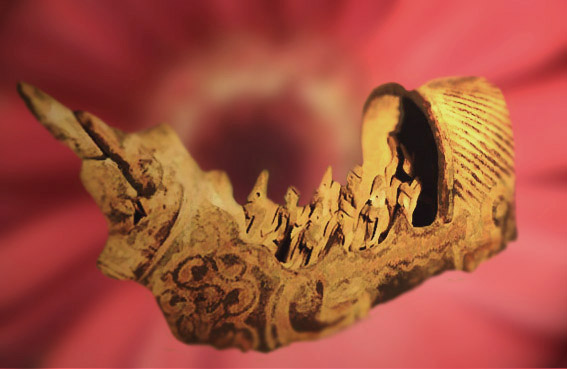 D'après un char en terre cuite, Harappa, vers 2500-1800 avjc, civilisation de l'Indus, Inde ancienne. (Marsailly/Blogostelle)