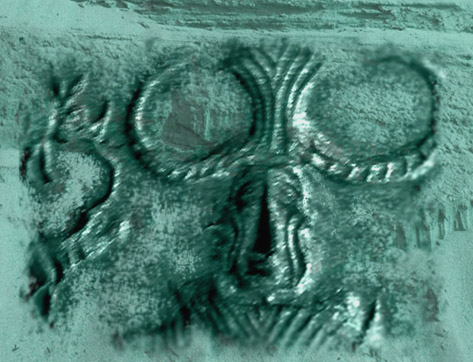 D'après un sceau au Yogi, Mohenjo-Daro, vers 2500-1800 avjc, civilisation de l'Indus. (Marsailly/Blogostelle)