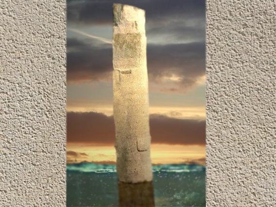 D'après des colonnes en grès poli, provenant de l’ancienne Pâtaliputra, capitale Maurya, vers IVe siècle avjc, Bihar, Nord, style Maurya, Inde ancienne. (Marsailly/Blogostelle)