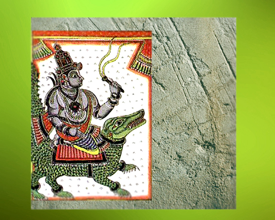 D'après le dieu védique Varuna, maître de la magie divine et ami du dieu de l'Orage Indra, art de l'Inde. (Marsailly/Blogostelle)