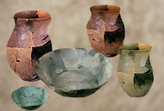 D'après des céramiques de Martigues, âge du Fer dans le Midi de la France. (Marsailly/Blogostelle.)