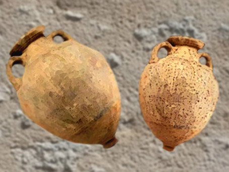 D'après des amphores, céramique, Ve siècle avjc, Massalia, Gaule celtique. (Marsailly/Blogostelle)