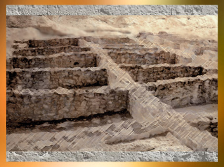 D'après les vestiges de construction en pierres, Entremont, Sud de la France, Gaule celtique. (Marsailly/Blogostelle)