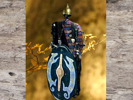 D'après une panoplie guerrière de l'âge du fer. (Marsailly/Blogostelle)