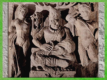 D'après Cernunnos, dieu Gaulois, entre Apollon et Mercure, Ier-IIIe siècle, Gaule Romaine. (Marsailly/Blogostelle)