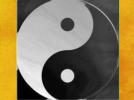 D'après le symbole chinois du Yin et du Yang, principes opposés et complémentaires. (Marsailly/Blogostelle)