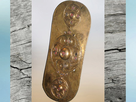 D'après le bouclier de Battersea, Tamise, Grande-Bretagne, Ier siècle avjc-Ier siècle apjc, La Tène, âge du Fer, art Celte. (Marsailly/Blogostelle)