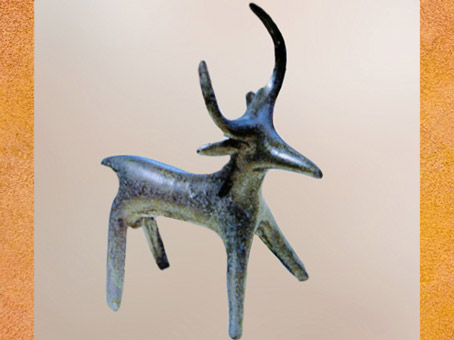 D'après un cerf, bronze moulé, premier âge du Fer, art Celte. (Marsailly/Blogostelle)