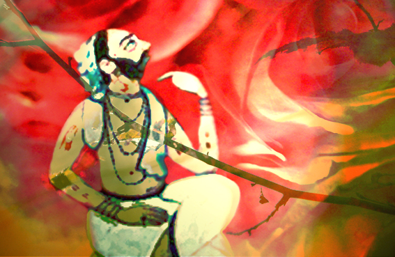 D'après le thème de l'ascèse : de la méditation à l'illumination, les rishis, Inde ancienne. (Marsailly/Blogostelle)