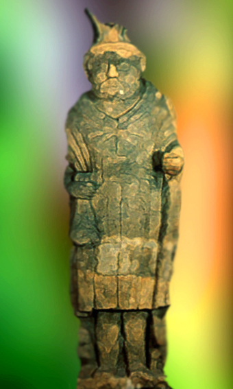 D'après le Mercure gaulois de Lezoux, période gallo-romaine, France. (Illustration Marsailly/Blogostelle.)