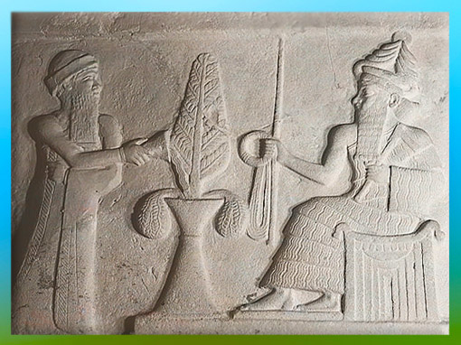 D'après Ur-Nammu, sommaire Mésopotamie, histoire de l'Art. (Marsailly/Blogostelle)