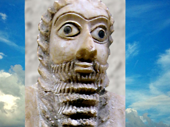 D'après un orant, Sumer, sommaire Mésopotamie, histoire de l'Art. (Marsailly/Blogostelle)