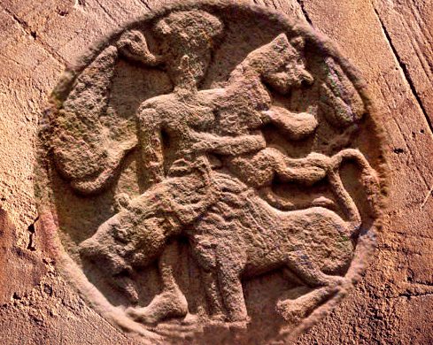 D'après un personnage et des animaux, bas-relief, Sanchî 2, Madhya Pradesh, Nord, Inde ancienne. (Marsailly/Blogostelle)