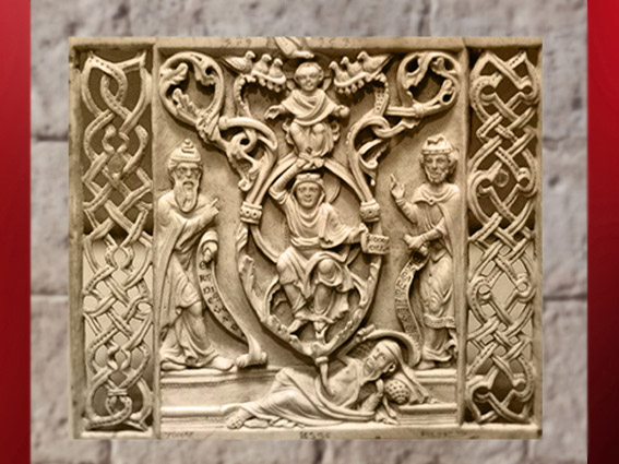 D'après l'Arbre de Jessé, ivoire de Bamberg, vers 1200, Allemagne, art médiéval. (Marsailly/Blogostelle)