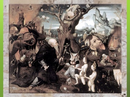 D'après L'Ermite Antonius, Jérôme Bosch, début XVIe siècle. (Marsailly/Blogostelle)