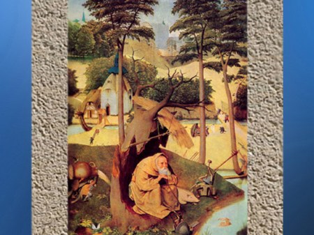 D'après La Tentation de Saint Antoine solitaire, Jerôme Bosch, 1508 apjc. L'arbre matrice. (Marsailly/Blogostelle)