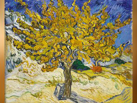 D'après L’arbre Mûrier, 1889 apjc, Vincent Van Gogh. (Marsailly/Blogostelle)