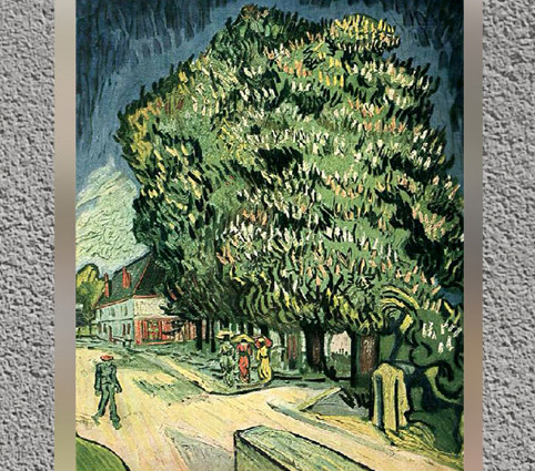 D'après Les Châtaigniers,1890, Vincent Van Gogh, XIXe siècle. (Marsailly/Blogostelle)