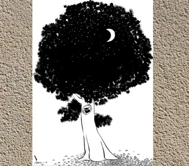 L'Arbre vu par Jean Dobritz, courtoisie de l'artiste Jean Dobritz, pour Blogostelle.