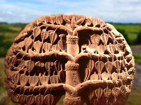 D'après un bel arbre pipal sculpté, Bangkok, Thaïlande. (Marsailly/Blogostelle)