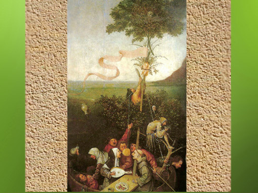 D'après l'Arbre de Mai, La Nef des Fous, Jérôme Bosch, 1500-1510, début XVIe siècle, art Flamand. (Marsailly/Blogostelle)