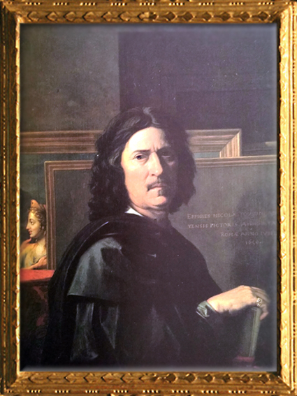 D'après un Portrait de l'Artiste, Nicolas Poussin pour Paul Fréart de Chantelou, 1650. (Marsailly/Blogostelle)