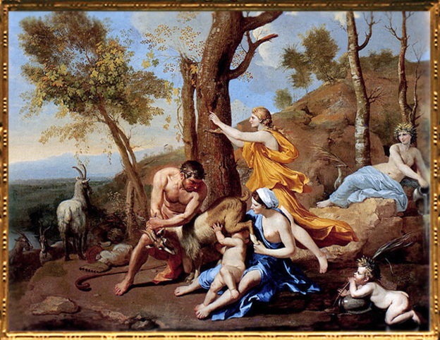 D'après La Nourriture de Jupiter, Nicolas Poussin, 1636-1637, XVIIe siècle, classicisme, France. (Marsailly/Blogostelle)