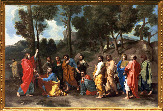 D'après Le Sacrement de l'Ordination, Nicolas Poussin, série de tableaux pour Cassiano Dal Pozzo, 1636, XVIIe siècle, classicisme, France. (Marsailly/Blogostelle)