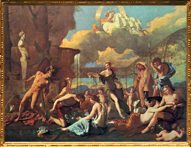 D'après L'Empire de Flore, Nicolas Poussin, 1631, XVIIe siècle, classicisme, France. (Marsailly/Blogostelle)