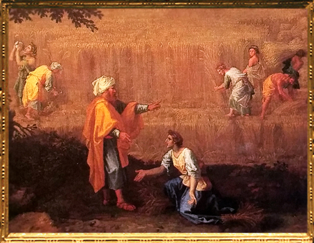 D'après un détail, L'Eté ou Ruth et Booz, Nicolas Poussin, 1660-1664, XVIIe siècle, classicisme, France. (Marsailly/Blogostelle)